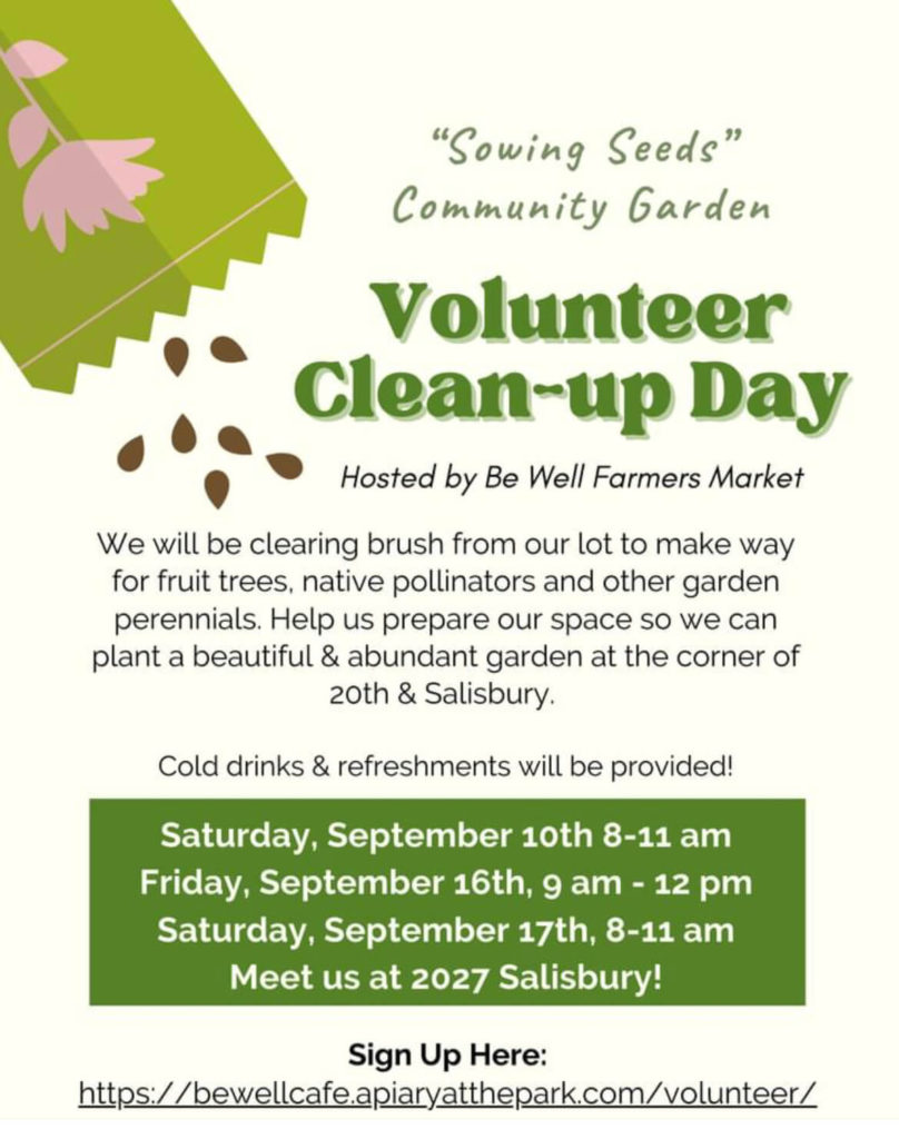 Be Well Volunteer Clean up day